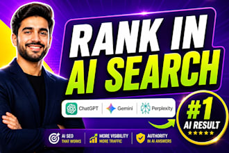 rank you in ai, aio and SEO search with expert generative engine optimization