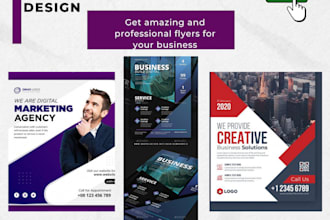 design a professional flyer, brochure or postcard in 8 hours