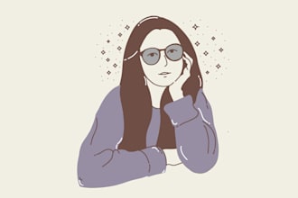 draw a simple line art from your photo