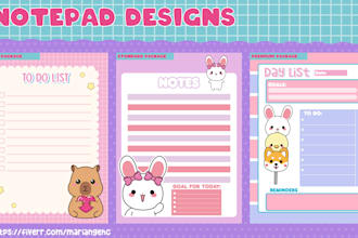make cute kawaii memo pad, notepad, sticky note, stationery