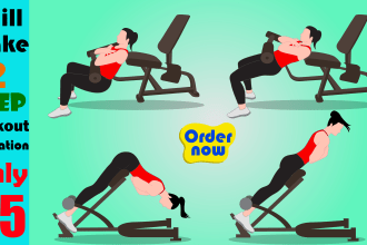 do exercise, yoga, workout and illustration