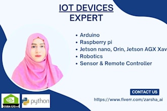 do arduino, gui, raspberry pi, jetson nano, orin and iot related tasks