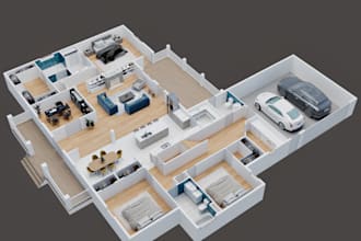 create 3d floor plan