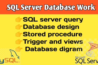 create database, sql queries, a stored procedure in mysql