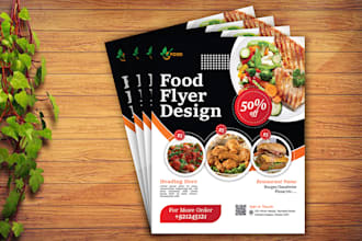 design party,food menu,real estate flyers posters