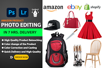 do ecommerce product photo editing and enhancing