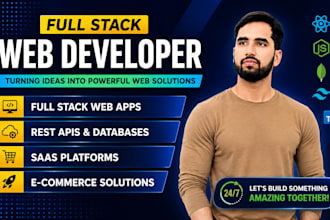 do website development as full stack developer, front end developer