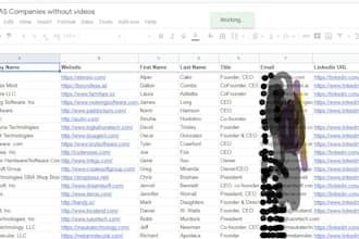b2b lead generation, email list, and  internet researching