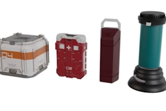 create stylized 3d objects, assets, textures in blender