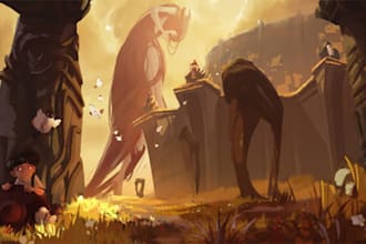 draw character design and concept art