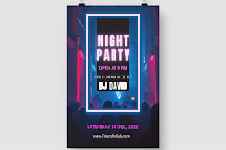 create an amazing movie, product, social media poster design