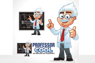 caricature mascot and avatar logo cartoon character design for you