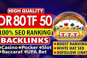 do high quality DR 70 permanent dofollow seo backlinks
