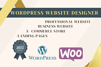 design  website, design wordpress woocommerce website