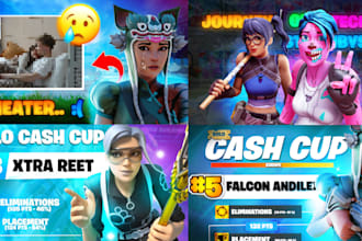 make you a fortnite thumbnail , banner
