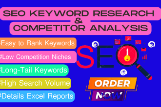 do advanced SEO keyword research and competitor analysis