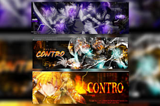 make an anime banners as u desire