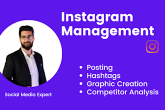 do instagram management for 30 days