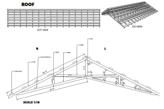 make framing drawing and cut list for sheds and barn houses