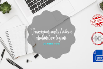 transcript your italian audio or video