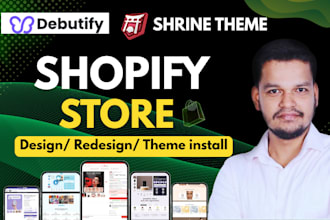 install shrine pro theme and design, redesign your shopify store with shrine