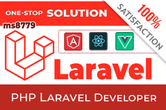 develop php laravel website and web applications