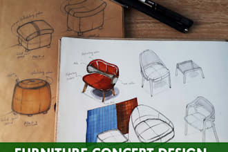 do furniture design concept sketches