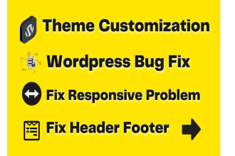 do wordpress theme customization and bug fix