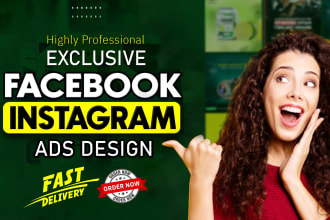 design premium facebook ads, instagram ads, or cover photo