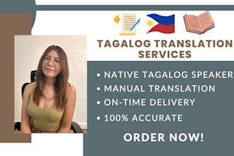 provide english to filipino tagalog translation and vice versa
