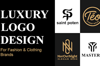 design a luxury fashion logo for your clothing brand