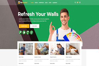 design home improvement, renovation, or remodeling website design