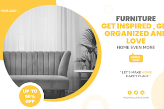 design awesome banner for social media or website