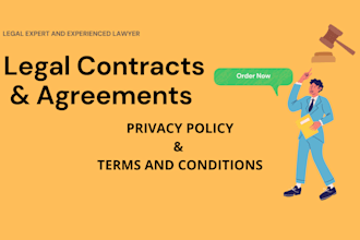 write legal contract terms and conditions and privacy policy