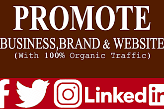 promote your website,brand and business