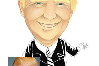 make colored caricature of your face