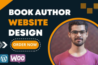 build modern book author website or ebook author website