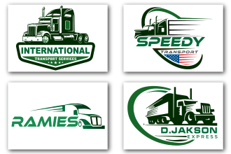 design trash removal, pressure washing, transport logo