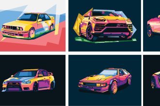create stunning wpap artwork of your car, bike, or vehicle