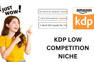 find profitable low competition niches and keywords for KDP