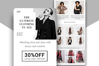 design e commerce email template newsletter