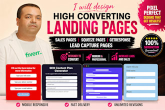 build a high converting landing page or capture page