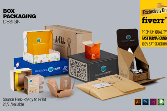 do custom mailer box, subscription box, kraft packaging design, die cut design