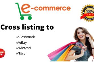 create cross listings on poshmark, mercari, ebay, etsy, depop