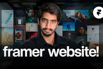 build a modern framer landing page and responsive website