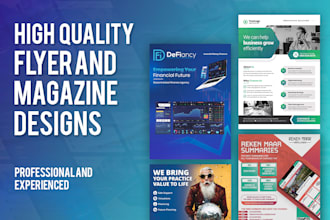 design amazing print ad, magazine ad newspaper ad, flyer one pager