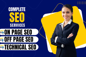 do complete on page off page and technical SEO your website