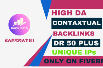 create 1000 high quality contextual SEO dofollow backlinks