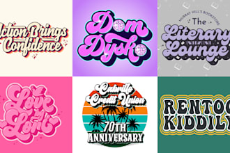 do typography, hand drawn, font logo and t shirt lettering