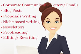 create business proposals and corporate communication emails
